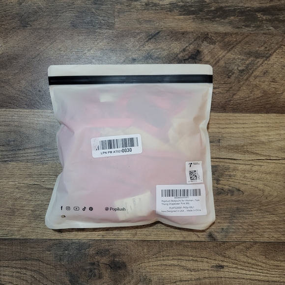 Popilush Pink Lace Shapewear Tummy Control Corset Bodysuit Size 2XL - Picture 11 of 11